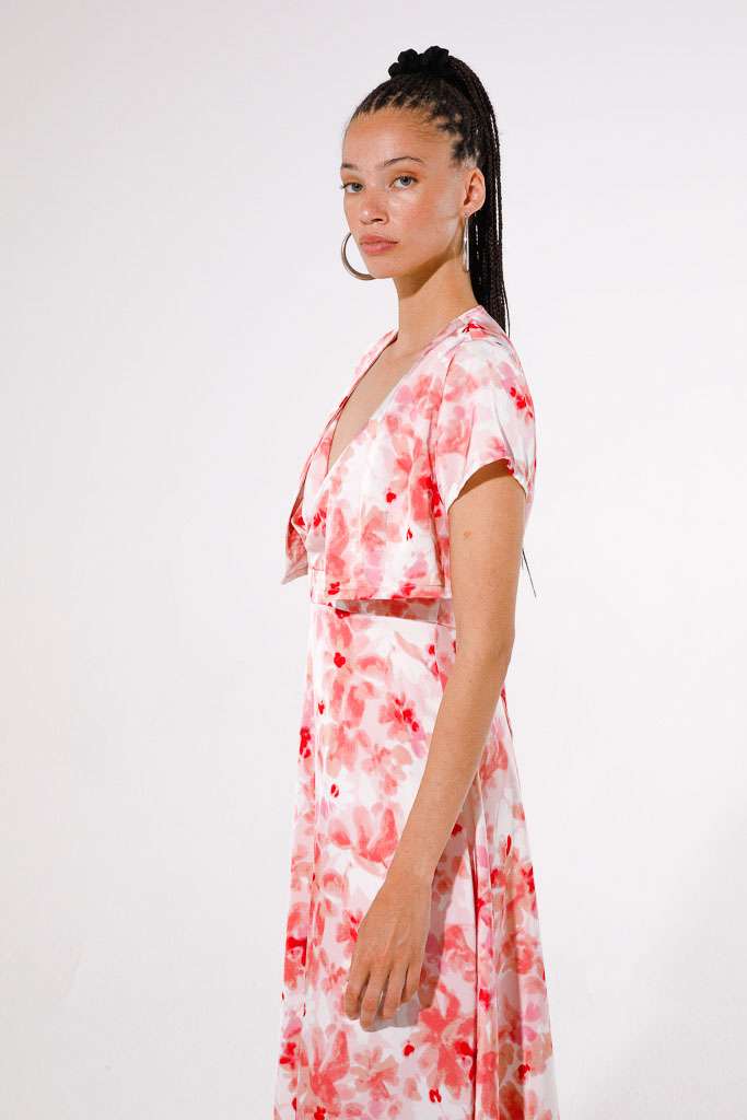 GoaGoa  Waltzer Coral Satin Bolero