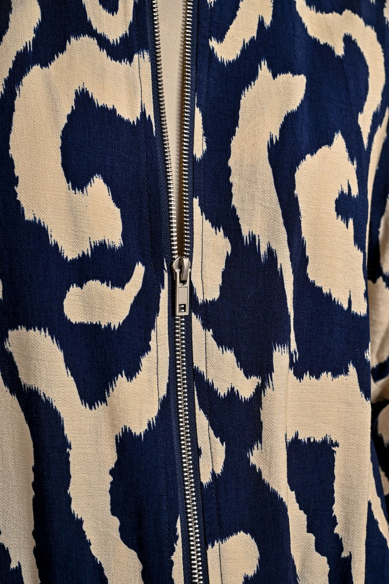 Molly Bracken Printed Navy Jacket