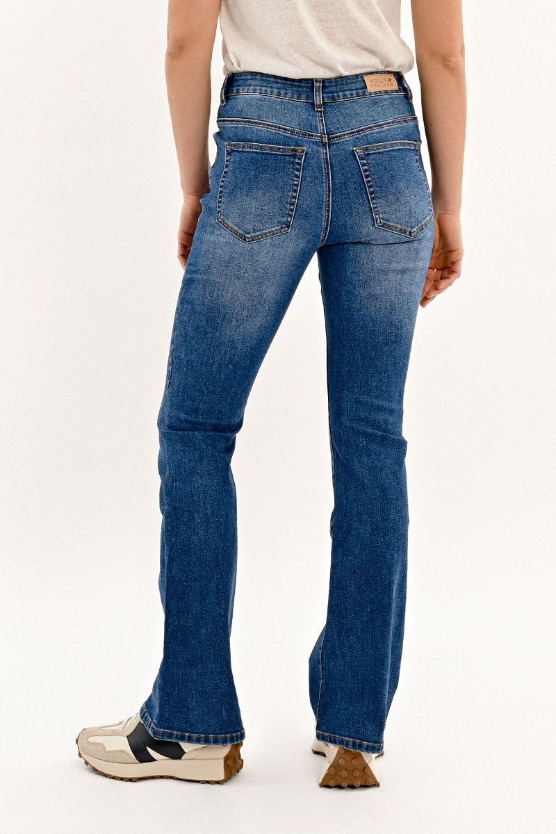 Molly Bracken Boot Cut Denim Blue Jeans