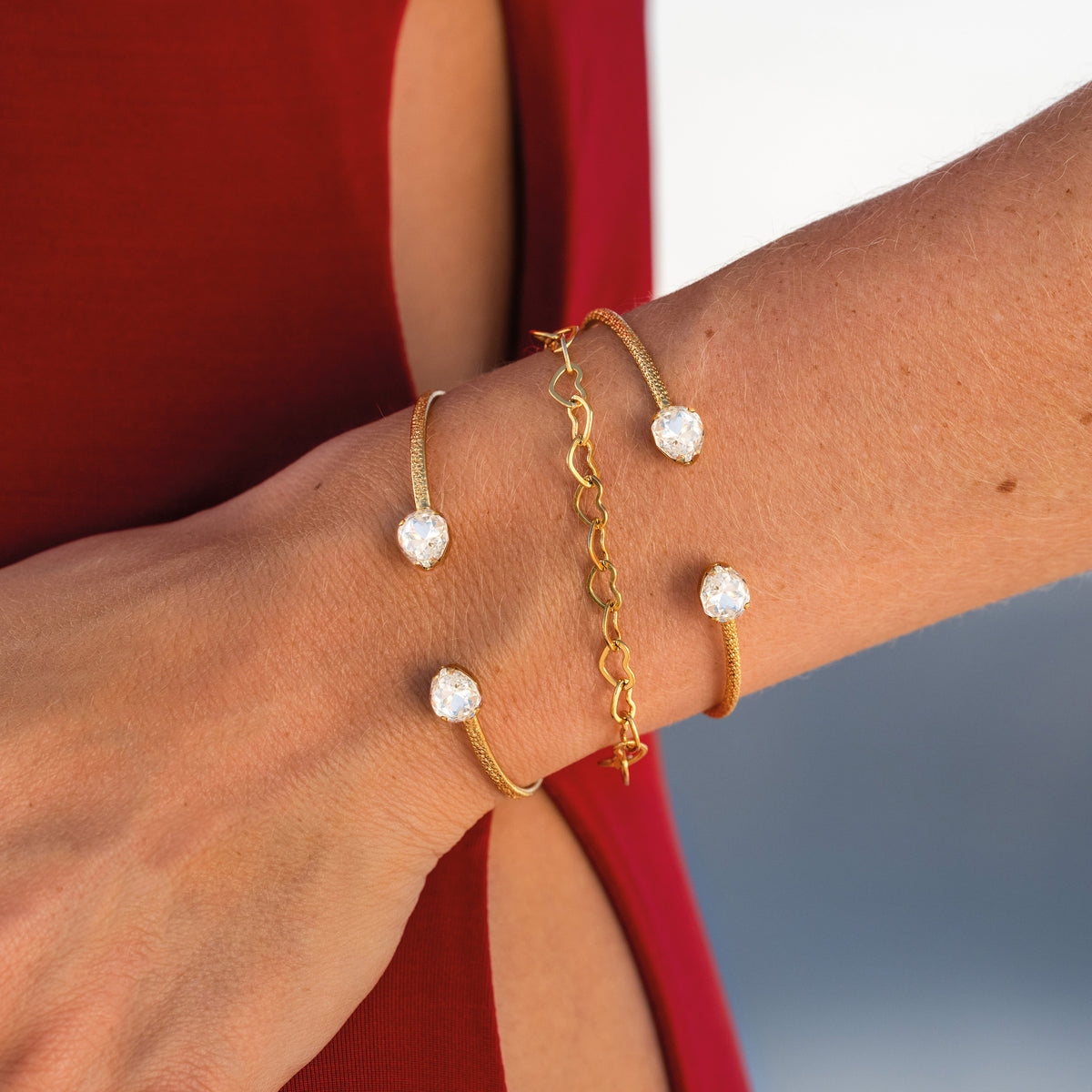 Caroline Svedbom Heart Chain Bracelet