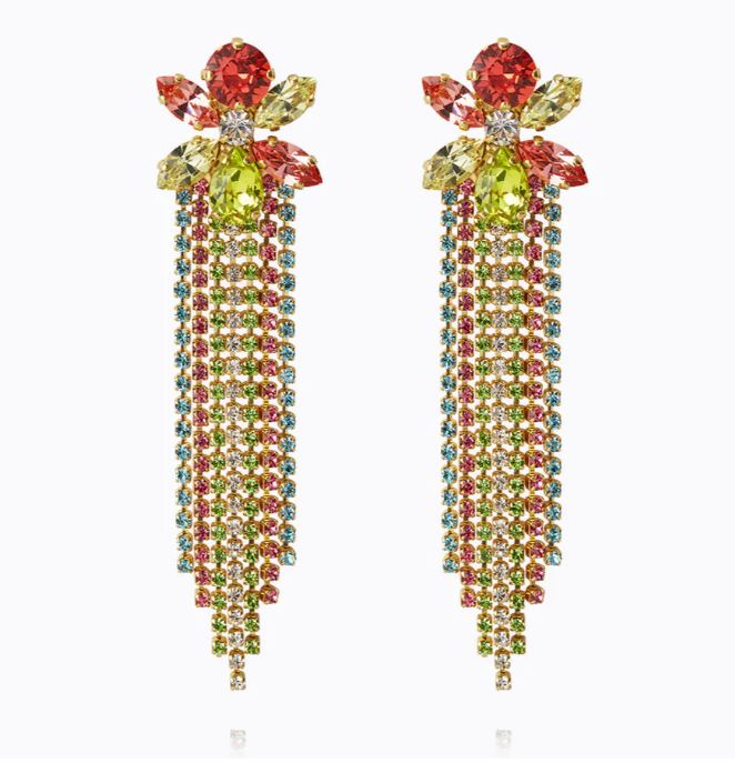 Caroline Svedbom Ciara Earrings Gold Tropicana Combo