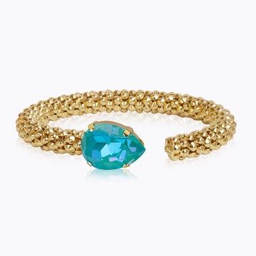 Caroline Svedbom Classic Rope Bracelet Ice Blue- Gold
