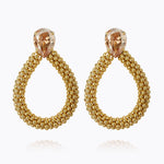 Caroline Svedbom Classic Rope Earrings Gold Golden Shadow