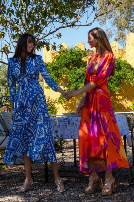 Matilde Cano NaranJa Top &amp; Skirt