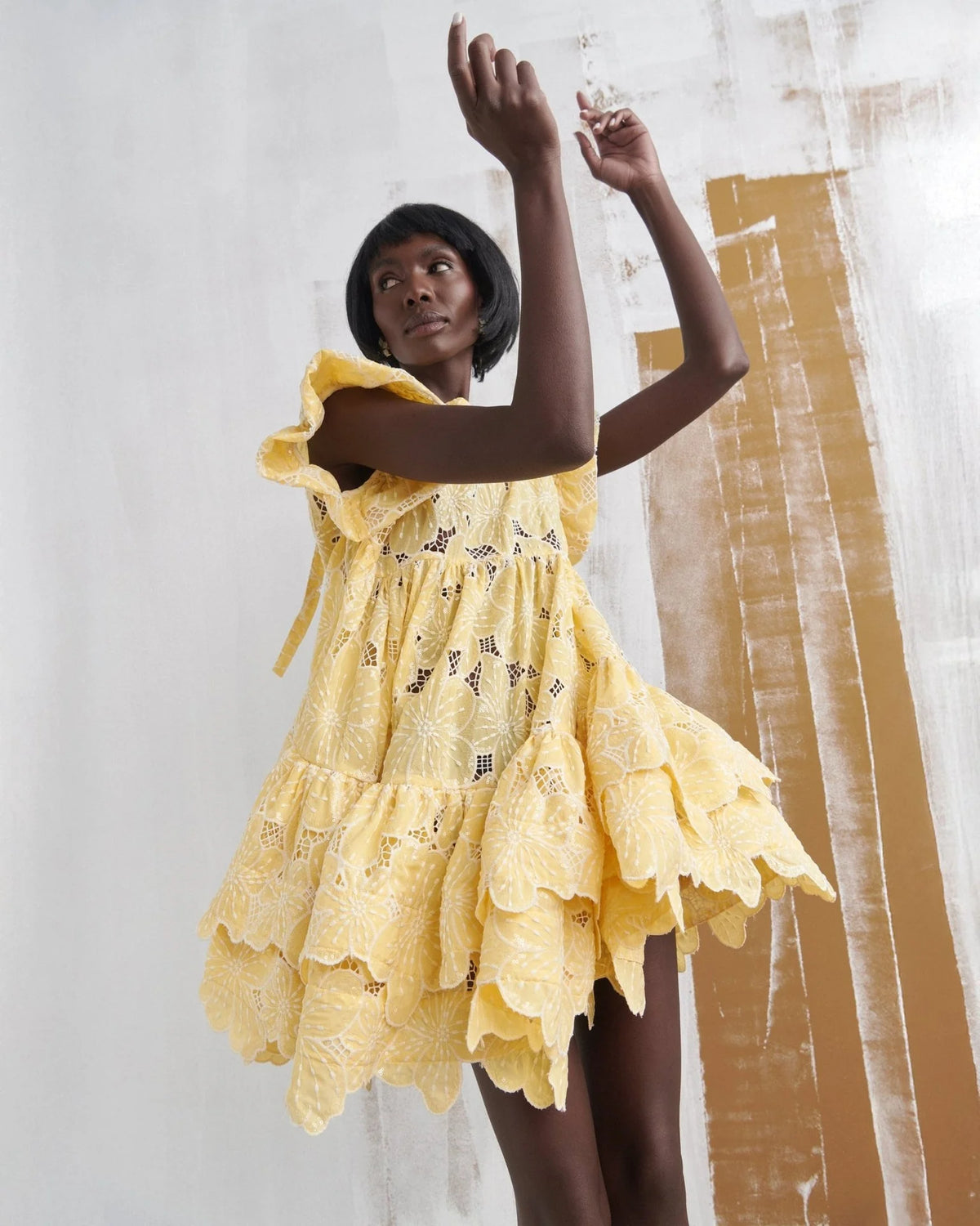 Celia B Lemon Floreat Dress