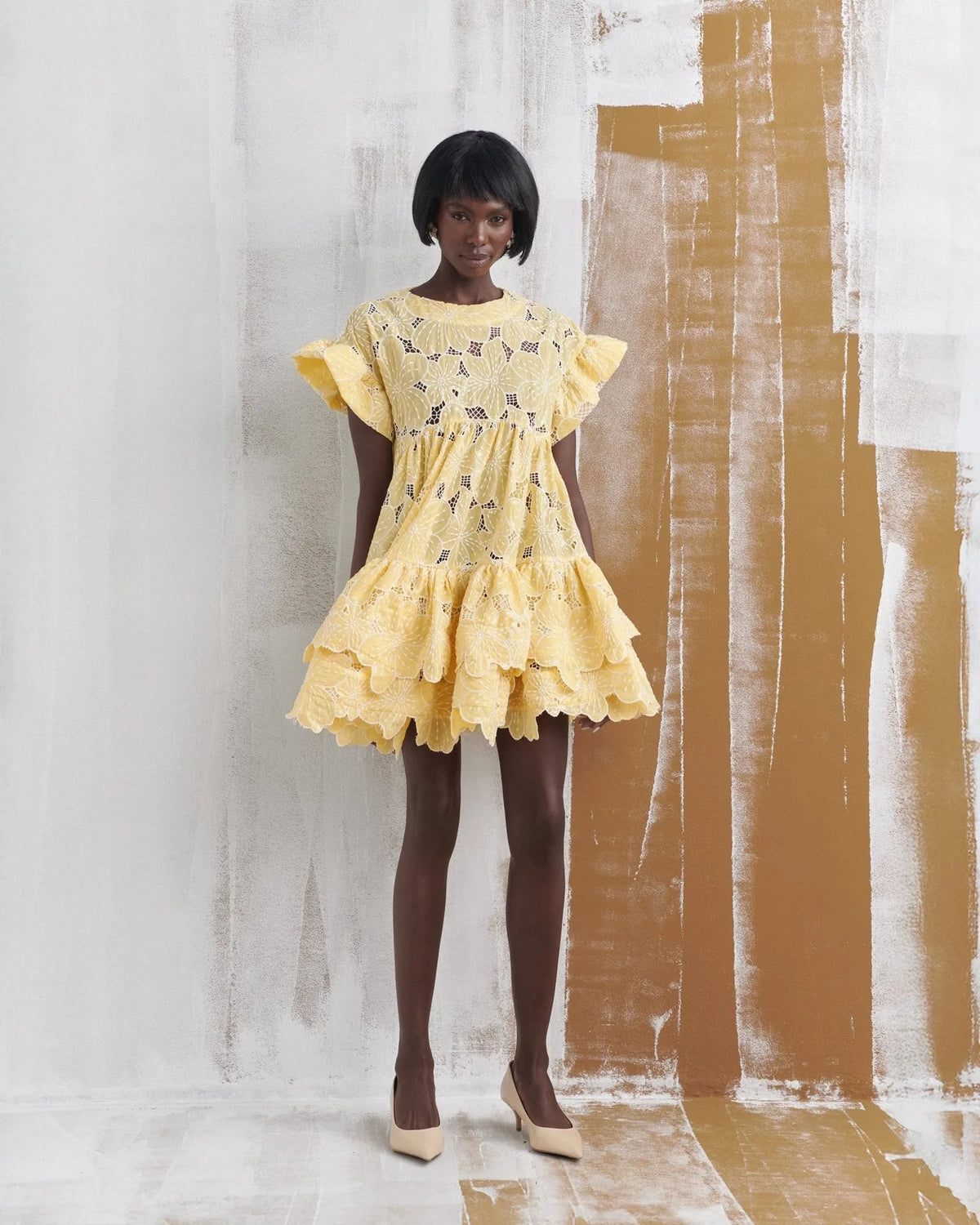 Celia B Lemon Floreat Dress