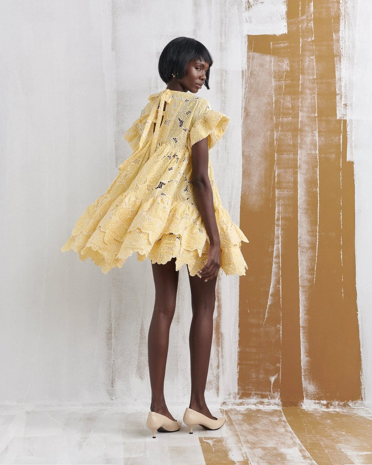 Celia B Lemon Floreat Dress