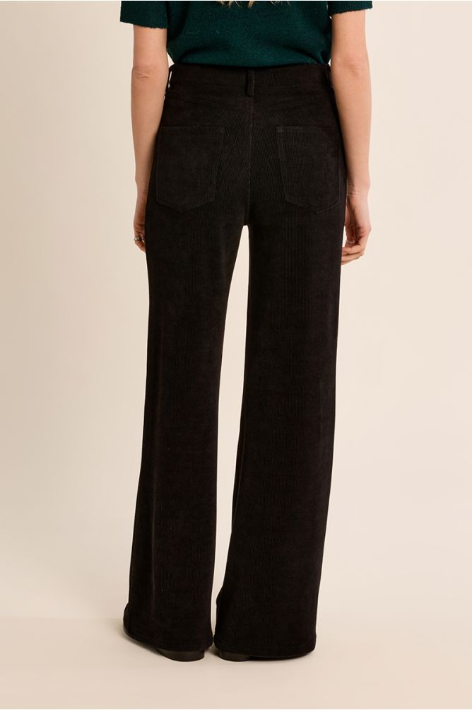 Molly Bracken Corduroy Black Trousers