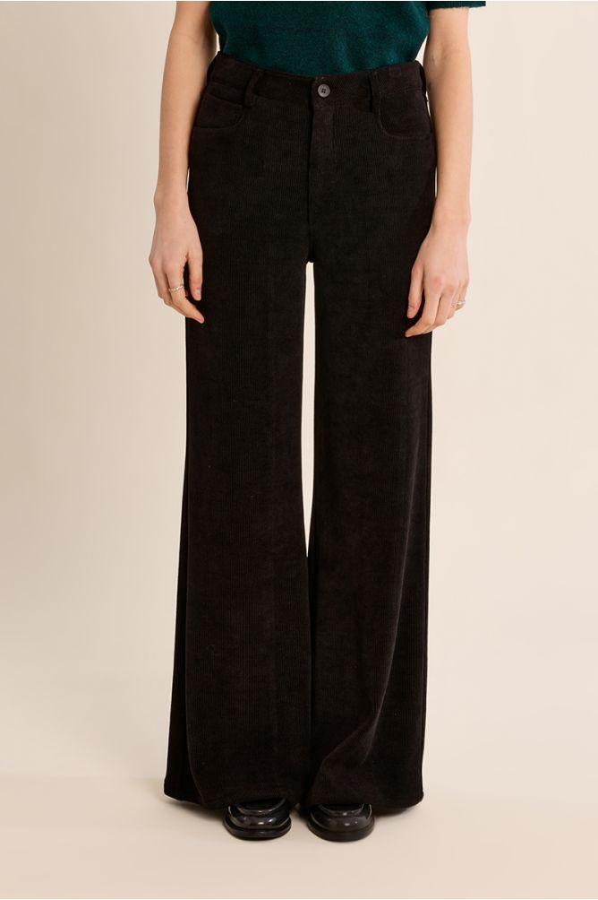 Molly Bracken Corduroy Black Trousers