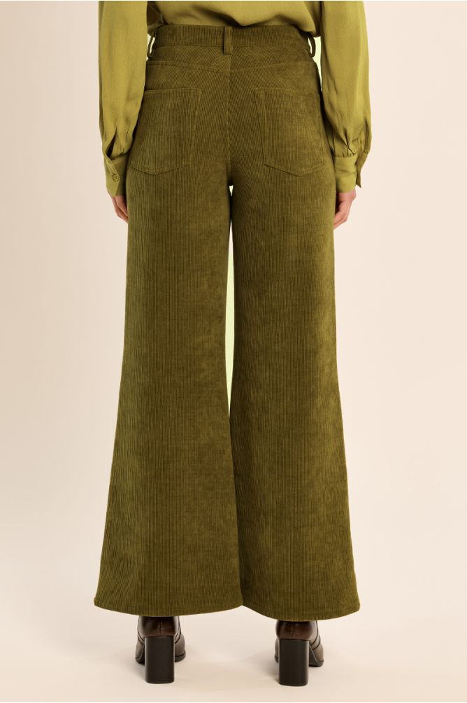Molly Bracken Olive Green Corduroy Trousers
