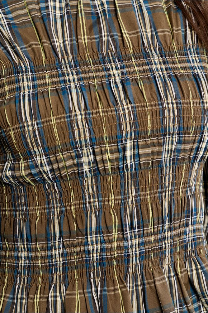Molly Bracken Khaki Cotton Poplin Blouse
