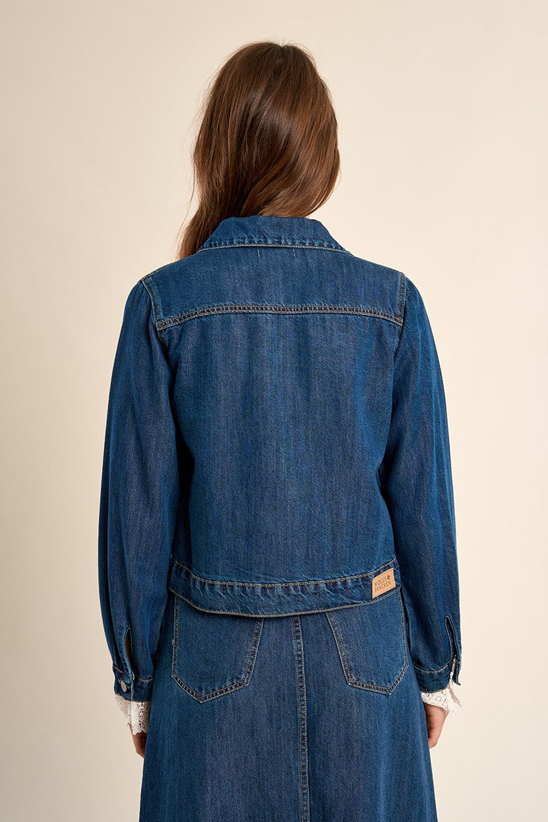 Molly Bracken Cropped Denim Jacket
