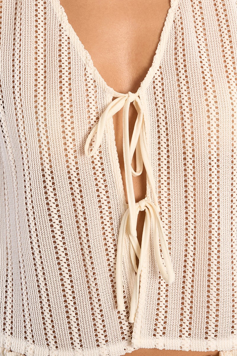 Lili Sidonio Ecru Cardigan