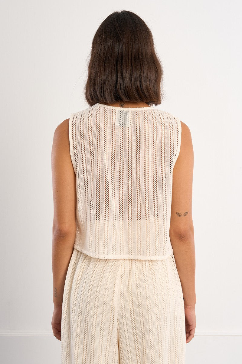 Lili Sidonio Ecru Cardigan