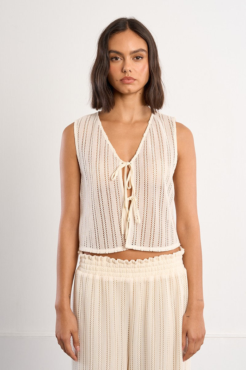 Lili Sidonio Ecru Cardigan