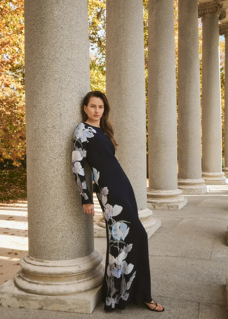 Dea Kudibal Nicole Reverie Midnight Dress With Boat Neck