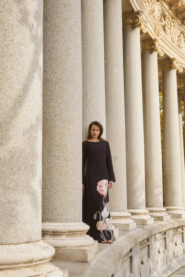 Dea Kudibal Nicole Reverie Berry Dress With Boat Neck