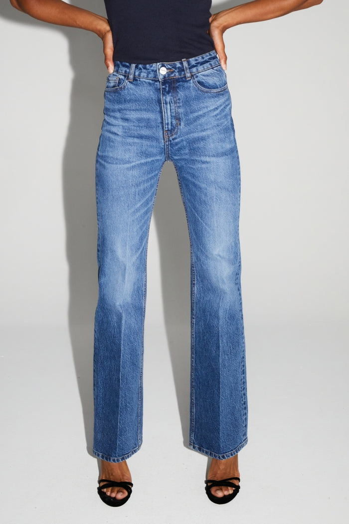 IMPREVU Stevie Medium Blue Flared Denim
