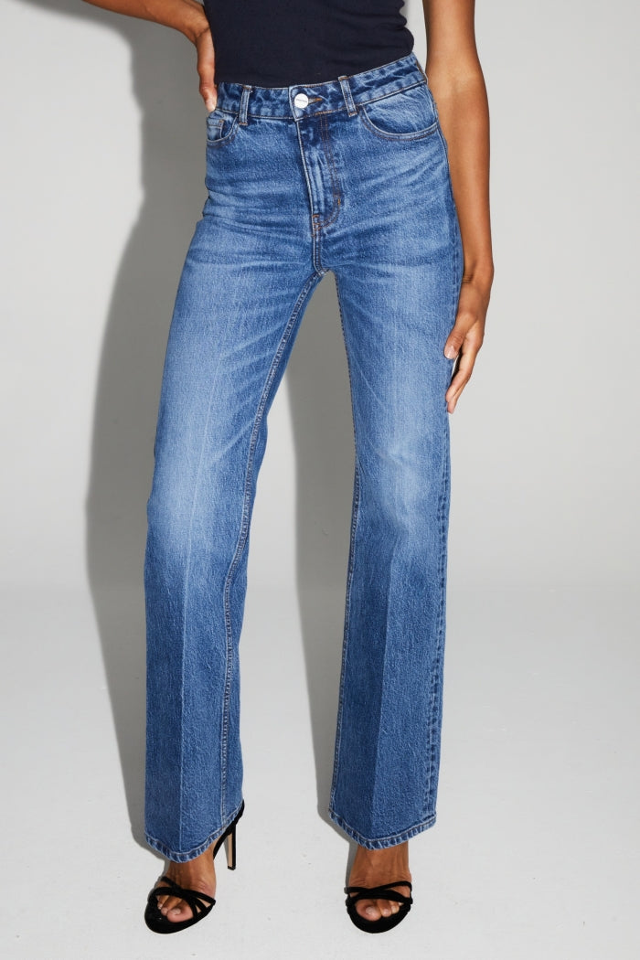 IMPREVU Stevie Medium Blue Flared Denim