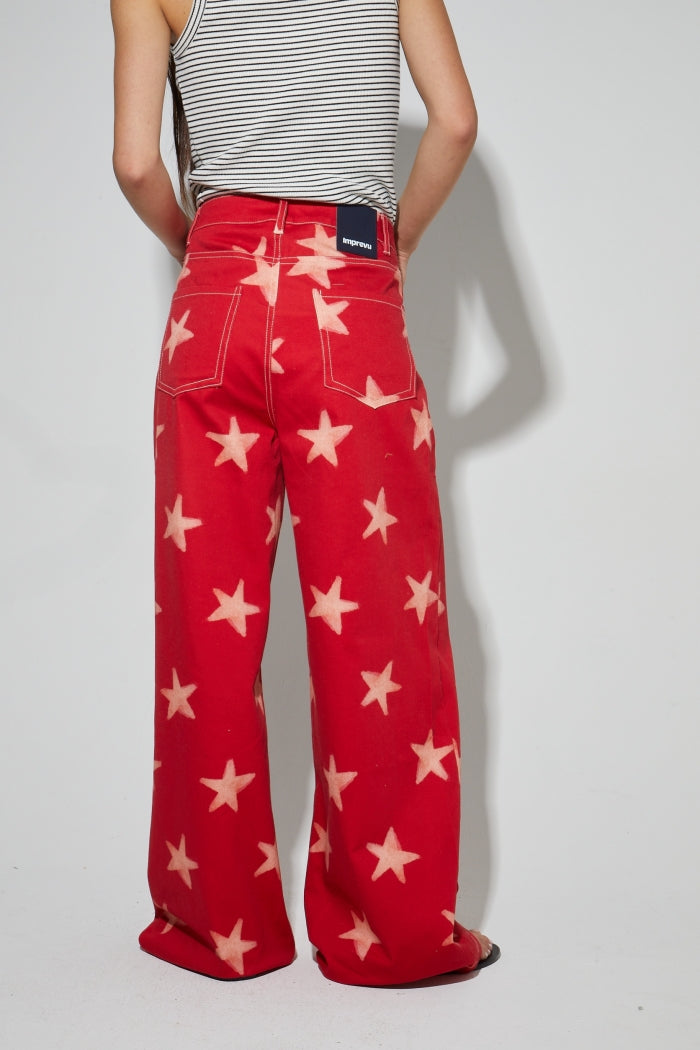 Imprevu Denim Swiggy Print Red Star Jeans