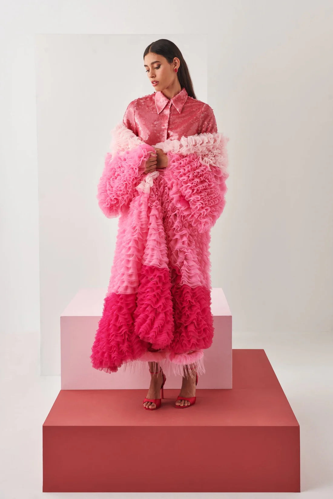 Celia B Pink Destino Kaftan