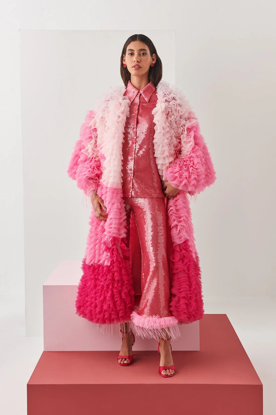 Celia B Pink Destino Kaftan