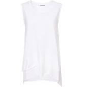 Naya White Cami With Panel At Hem