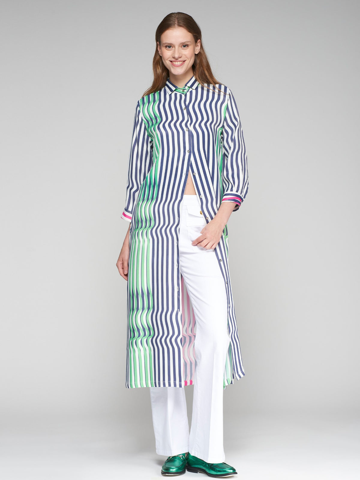 Vilagallo Marino Verda Dress