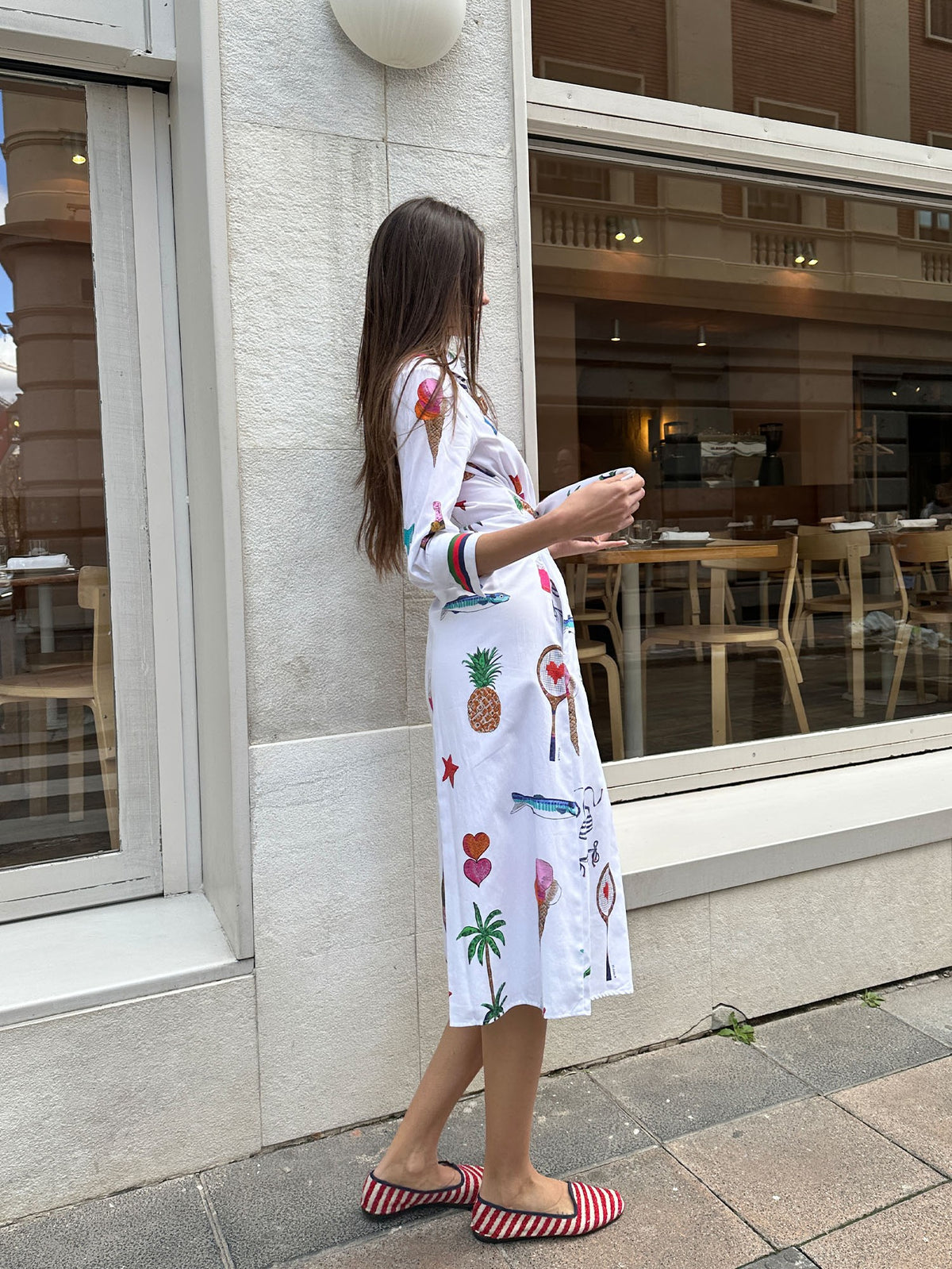 Vilagallo Dress Camisero Lazo Formentera