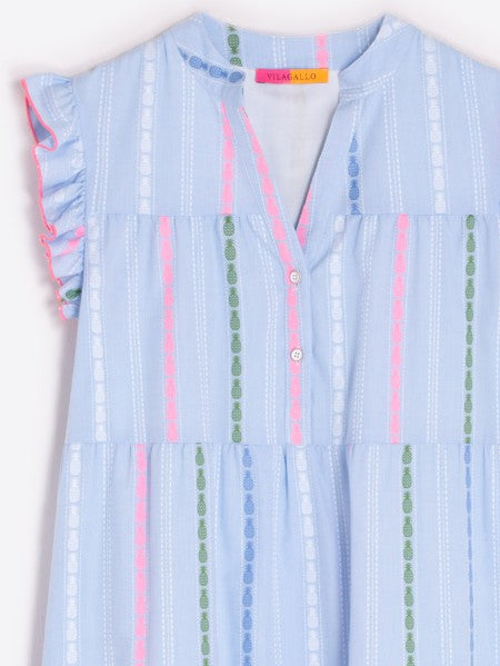 Vilagallo Margot Tiered Dress