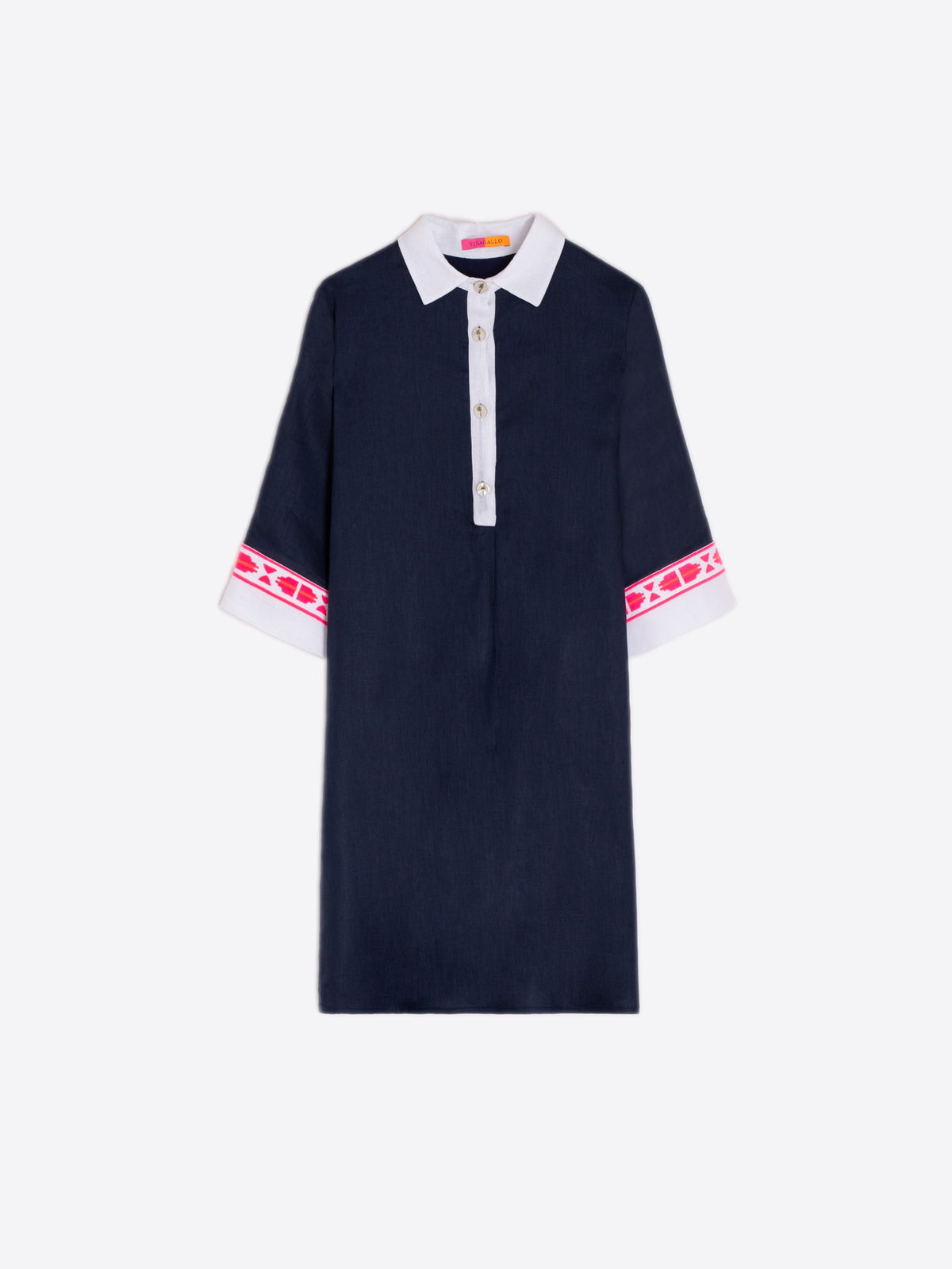 Vilagallo Miranda Dress Navy