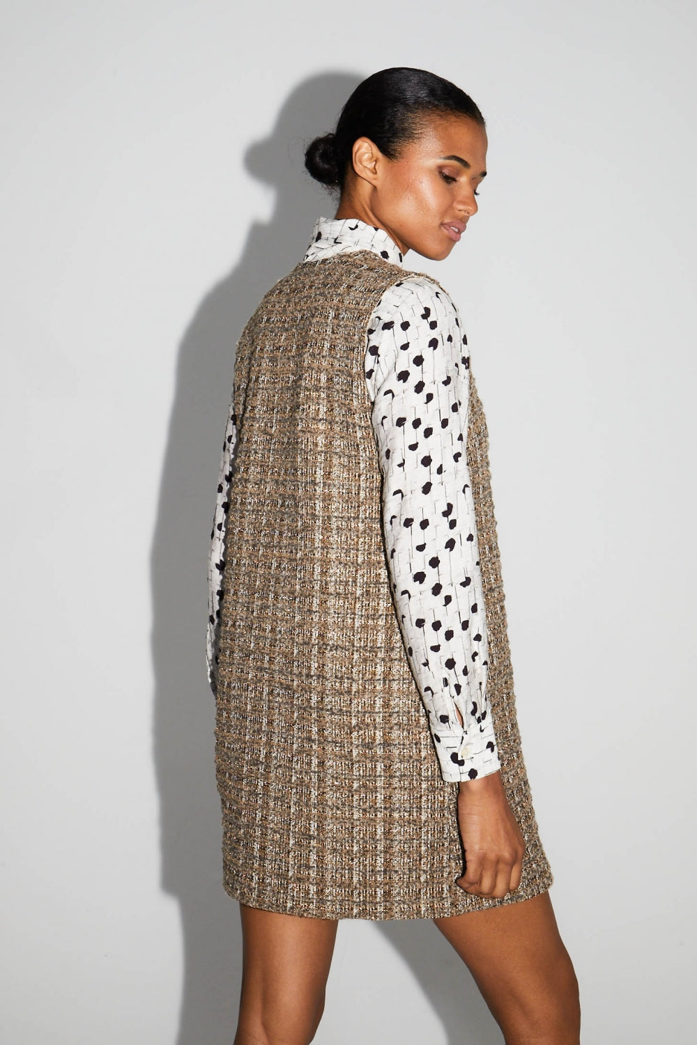 IMPREVU Mini Tweed Dress