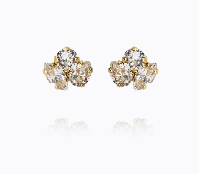 Caroline Svedbom Ana Earrings Gold Crystal