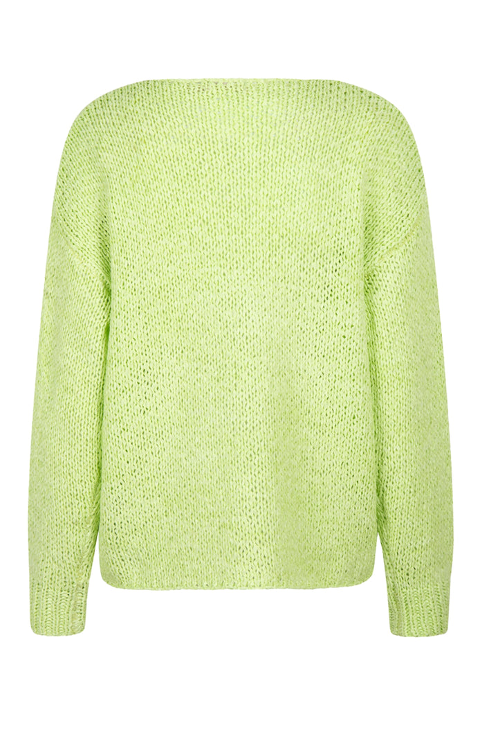 Esqualo Apple Green V Neck Sweater