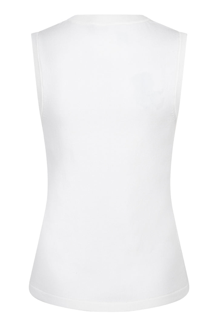 Esqualo Off White Embellished Knit