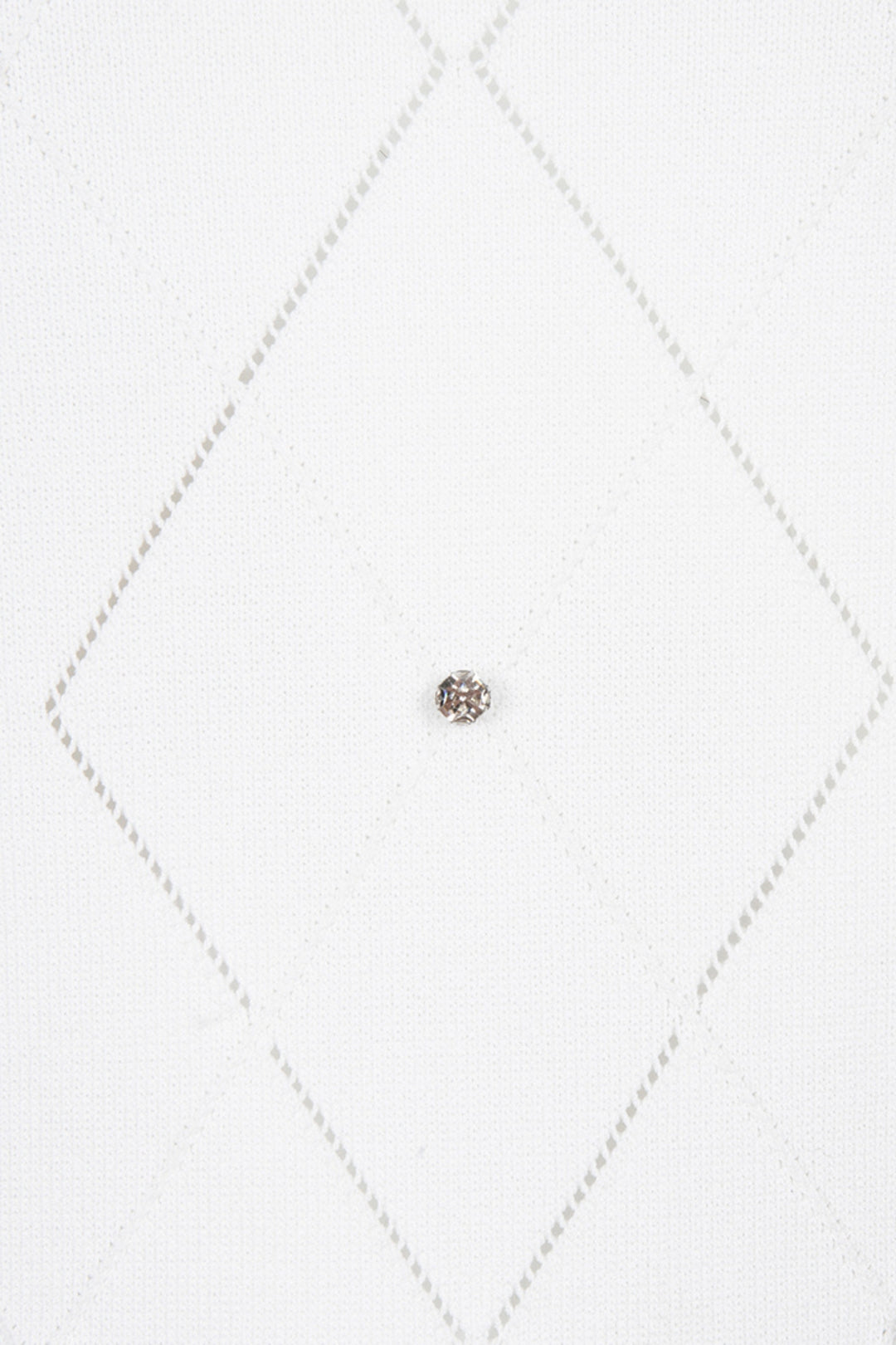 Esqualo Off White Embellished Knit