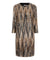 Esqualo Bronze Zig Zag Sequin Dress