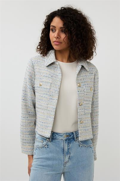 Esqualo Tweed Blue Blazer