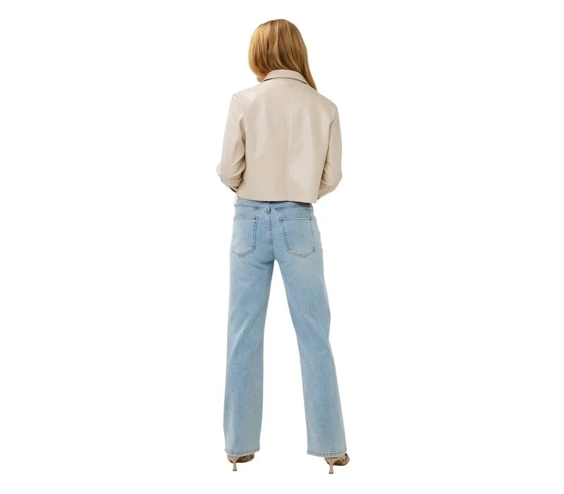 Esqualo Sand Super Soft Vegan Leather Coat