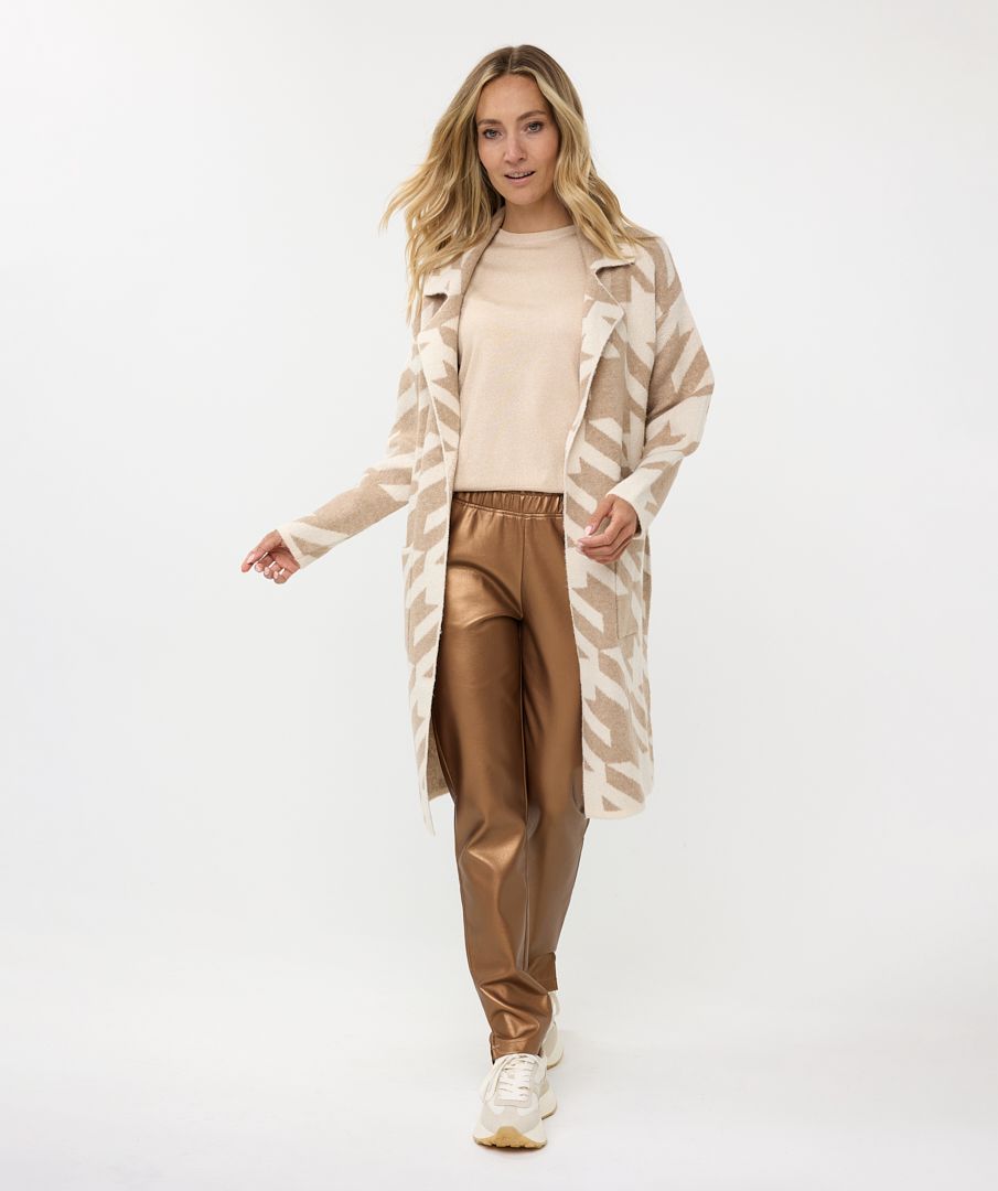 Esqualo Off White/Beige Cardigan