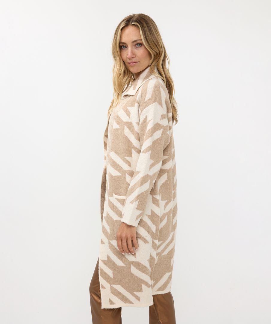 Esqualo Off White/Beige Cardigan