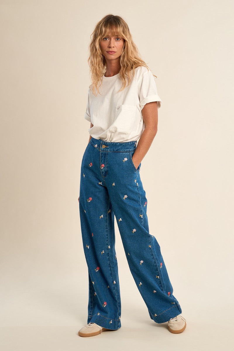 Molly Bracken Fancy Embroidered Jeans