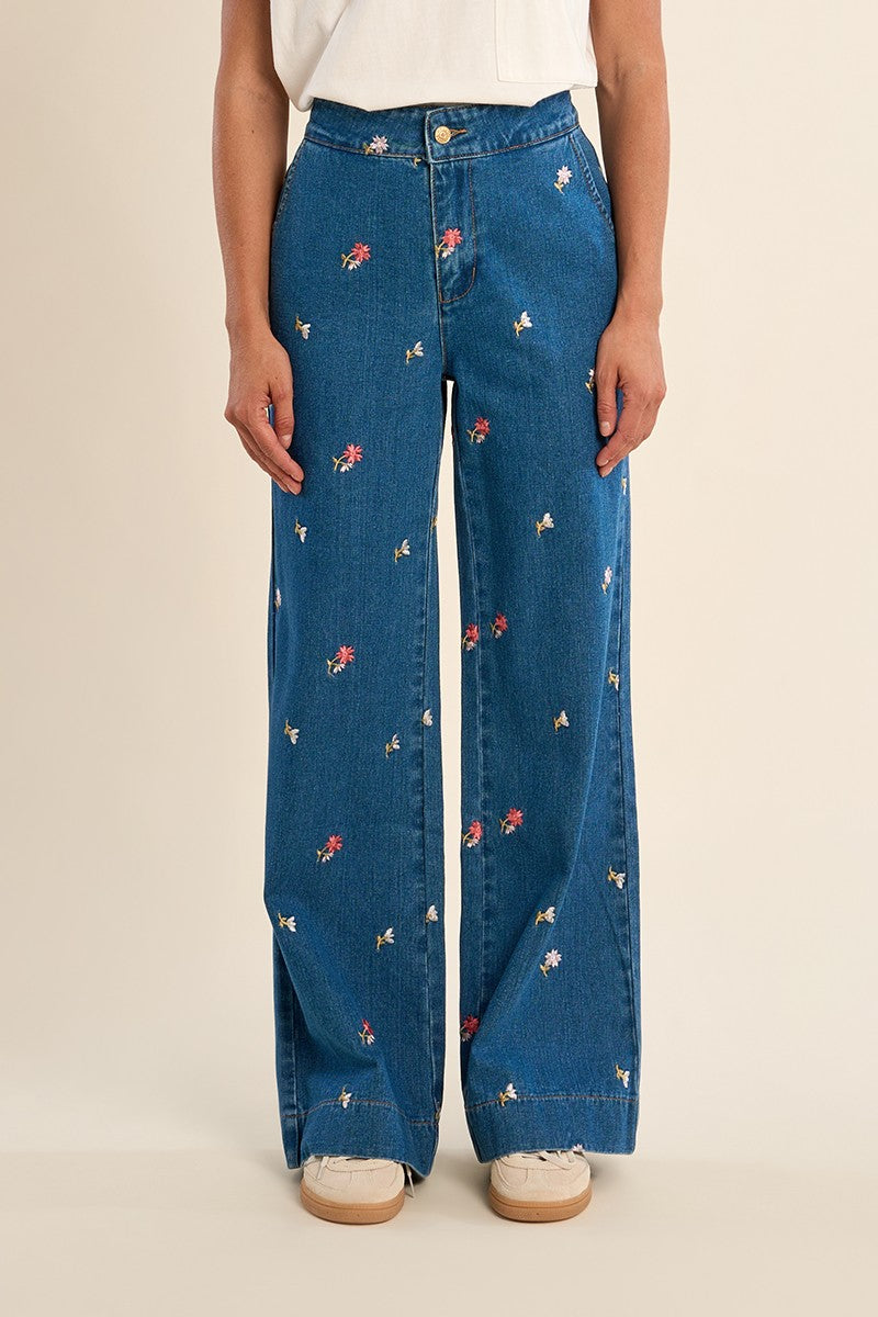 Molly Bracken Fancy Embroidered Jeans