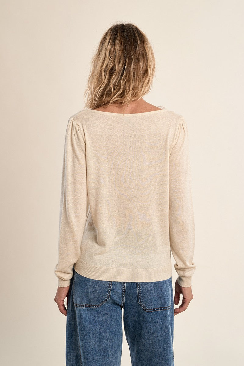 Molly Bracken Fine Knit Long Sleeved Top