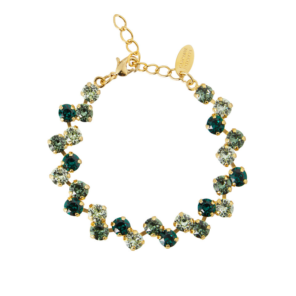 Caroline Svedbom Fiona Bracelet Gold Green Combo