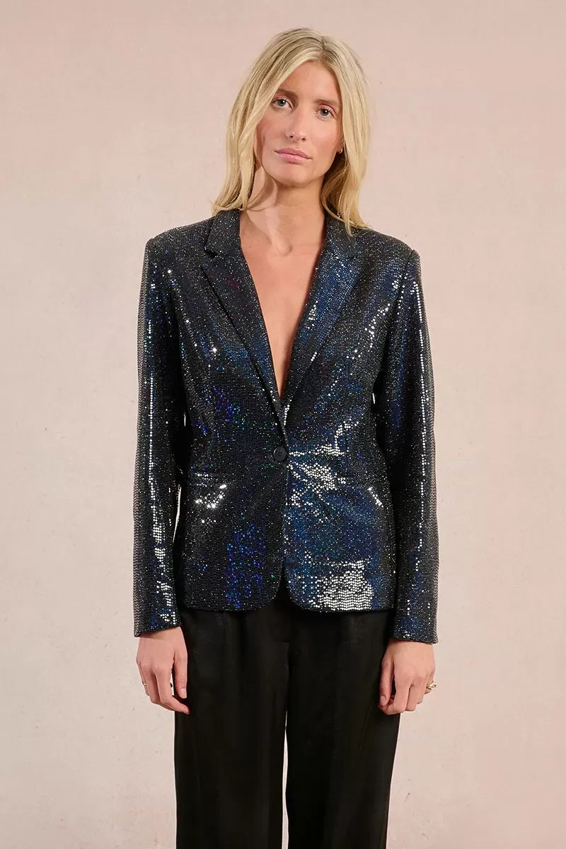 Molly Bracken Sequin Black Blazer