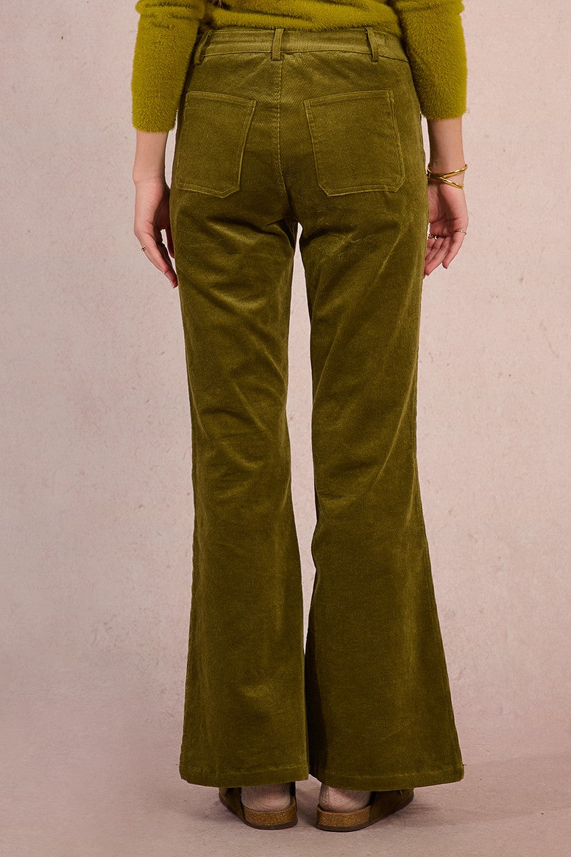 Molly Bracken Flared Corduroy Pants
