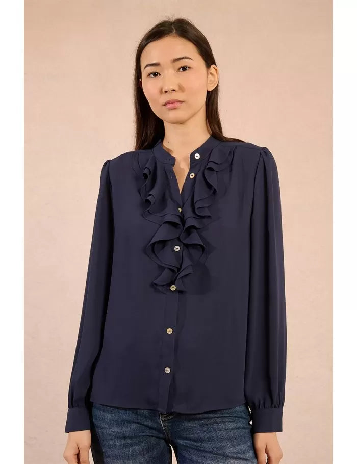 Molly Bracken Flowing Shirt WIth Jabot Collar
