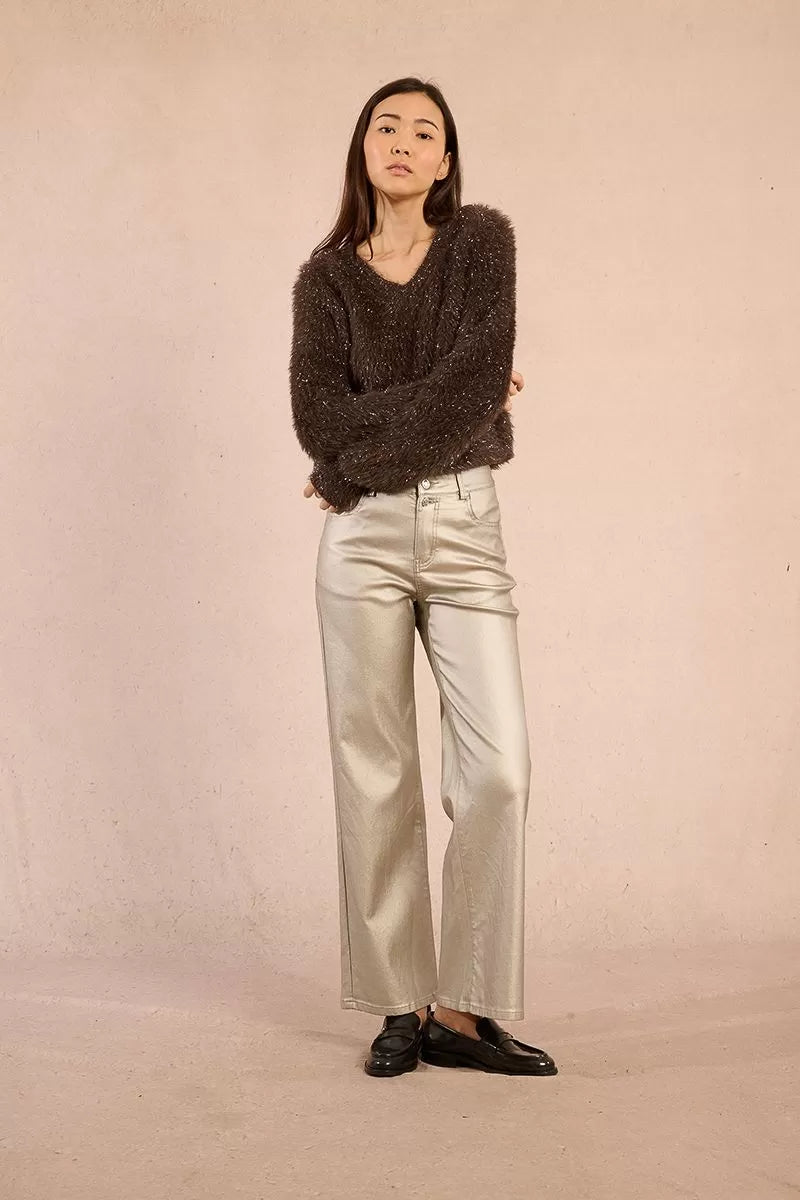 Molly Bracken Fluffy Chocolate Sweater