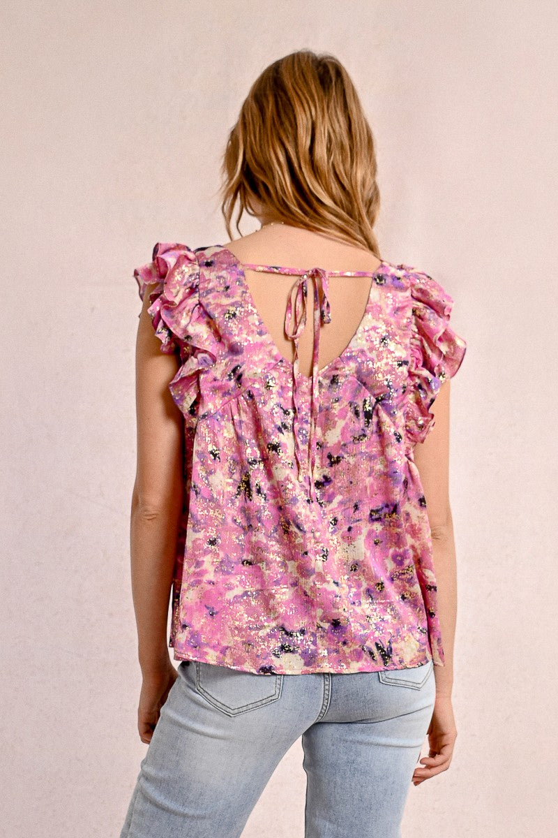 Molly Bracken Pink Celeste Ladies Woven Top